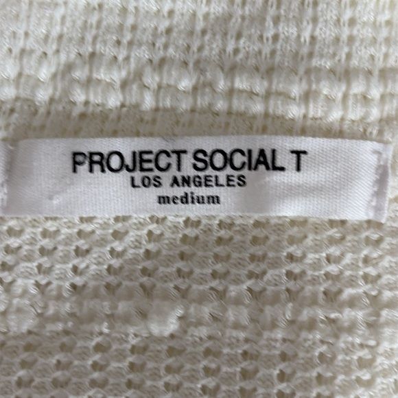Project Social T Capistrano Collared Washed Pullover in Oat - Size Medium - Picture 7 of 8